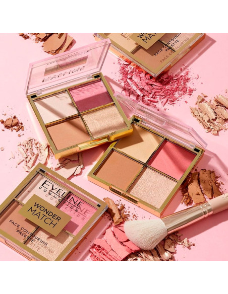 Paleta Contouring Eveline Wonder Match Nº1
