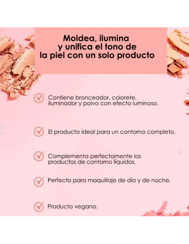 Paleta Contouring Eveline Wonder Match Nº2