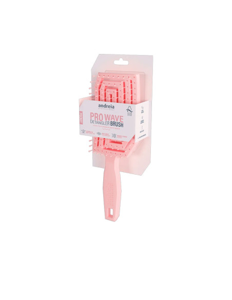 Cepillo Desenredar Sostenible Mini Andreia Pro Wave Rosa