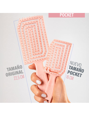 Cepillo Desenredar Sostenible Mini Andreia Pro Wave Rosa