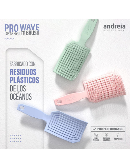 Cepillo Desenredar Sostenible Mini Andreia Pro Wave Rosa