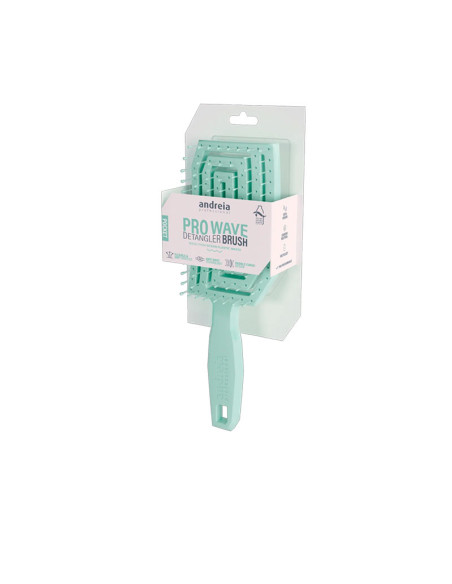 Cepillo Desenredar Sostenible Mini Andreia Pro Wave Verde