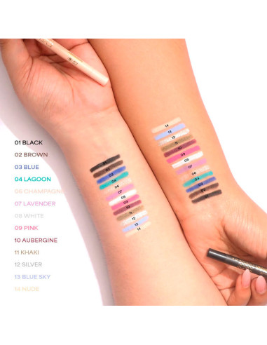 Lápiz Ojos Eyeliner Gel Waterproof Variete Eveline Nº09 Pink