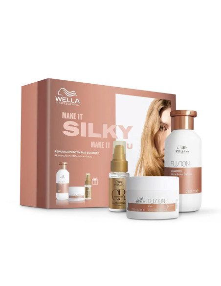 Pack Wella Dañados Fusion Champú+Mascarilla+Aceite