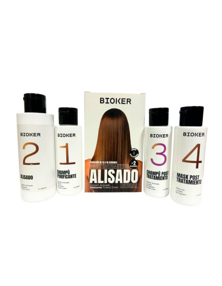 Pack Alisado Natural de Carbón Activado Bioker