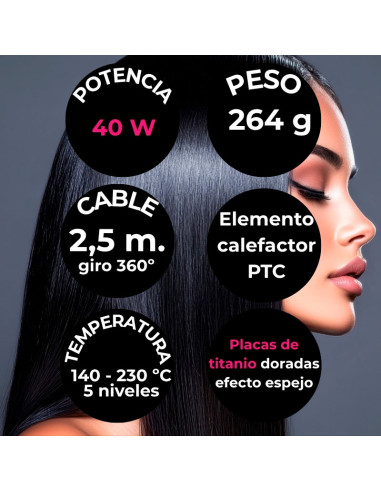 Plancha Curvada 2 En 1 Spinloops Perfect Beauty