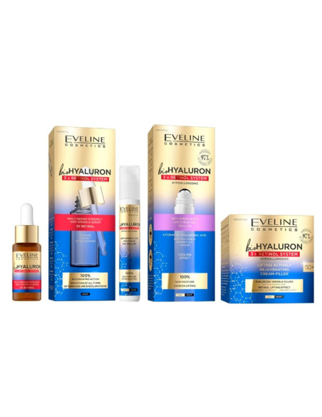 Pack Facial Hidratación Eveline Bio Hyaluron & Retinol
