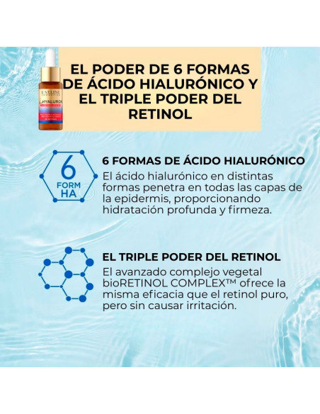 Pack Facial Hidratación Eveline Bio Hyaluron & Retinol