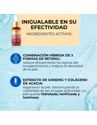 Pack Facial Hidratación Eveline Bio Hyaluron & Retinol