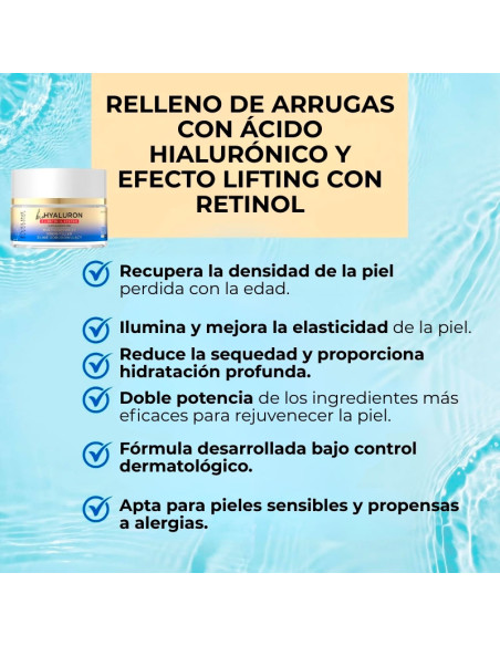 Pack Facial Hidratación Eveline Bio Hyaluron & Retinol