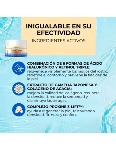 Pack Facial Hidratación Eveline Bio Hyaluron & Retinol