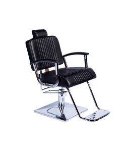 Sillon Caballero Reclinable Negro Zinnia Pie Cuadrado