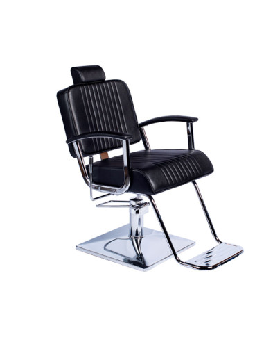 Sillon Caballero Reclinable Negro Zinnia Pie Cuadrado