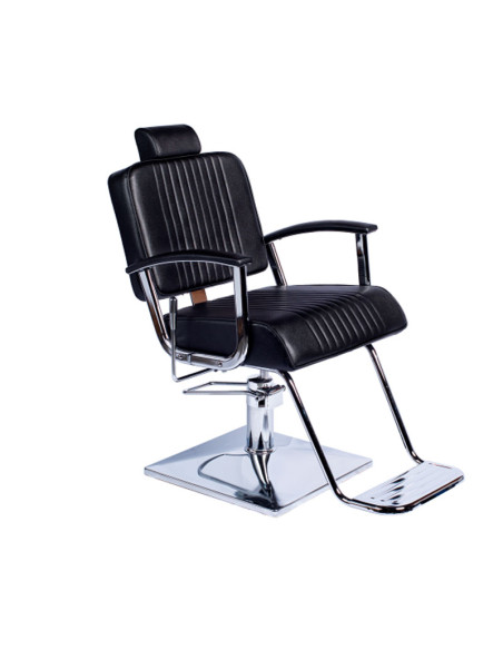Sillon Caballero Reclinable Negro Zinnia Pie Cuadrado