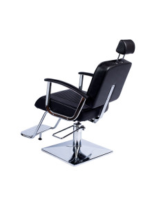Sillon Caballero Reclinable Negro Zinnia Pie Cuadrado 2