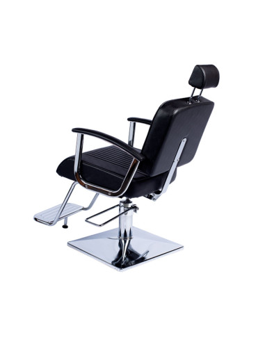 Sillon Caballero Reclinable Negro Zinnia Pie Cuadrado