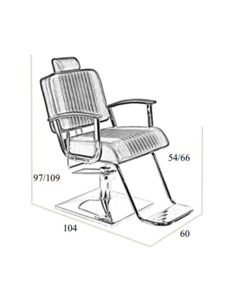 Sillon Caballero Reclinable Negro Zinnia Pie Cuadrado