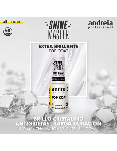 Top Coat All In One Shine Master Andreia Extra Brillo 10.5Ml