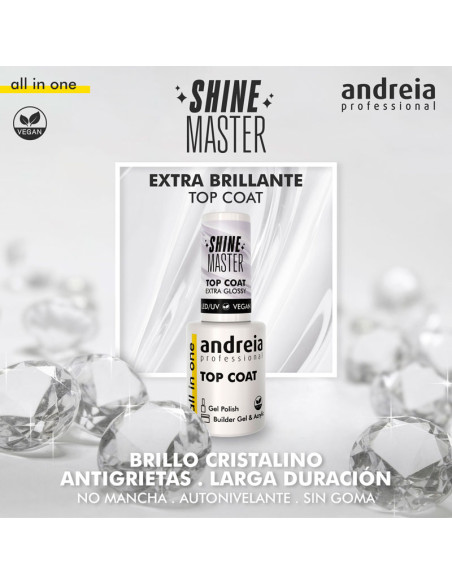 Top Coat All In One Shine Master Andreia Extra Brillo 10.5Ml