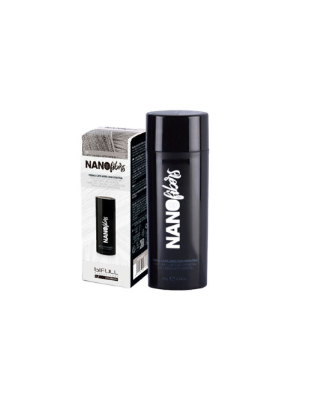 Fibras Capilares Bifull Keratina Nano Fibers Gris 25Gr