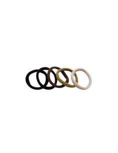 Coletero Goma Colores Marrones Paq.5 Unid
