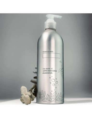 Botella Aluminio Refill Mimare 500Ml