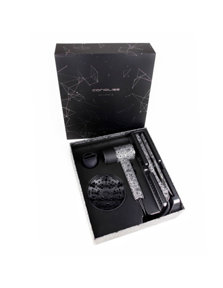 Kit Plancha Corioliss C5 Silver Paisley + Secador Apolo Regalo