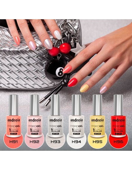 Esmalte Efecto Gel Sin Lampara Hybrid Gel Andreia 10.5Ml Nº H96