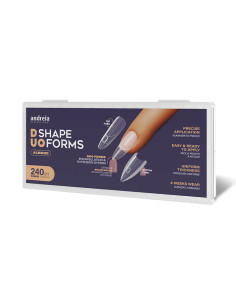 Moldes Uñas Dobles Andreia Duo Shape Forms Almond 240 Unds
