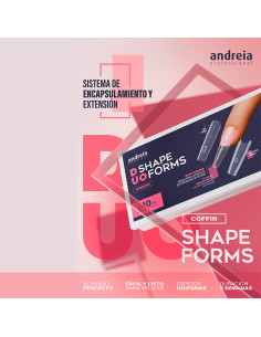 Moldes Uñas Dobles Andreia Duo Shape Forms Almond 240 Unds 2