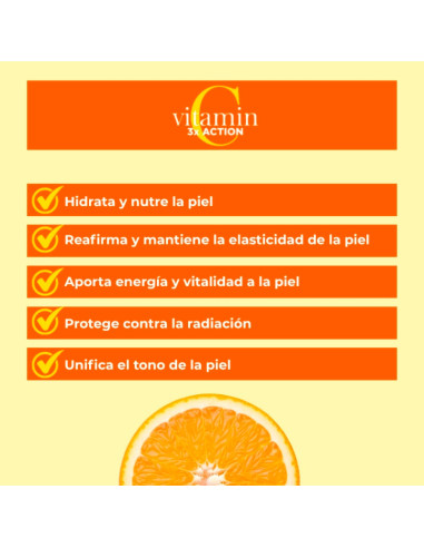 Crema Facial Hidratante Vitamin C Eveline SPF 50 30Ml