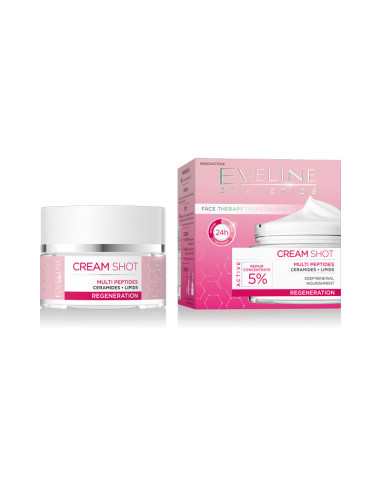 Crema Regeneradora Eveline Shot Multi Péptidos 50Ml