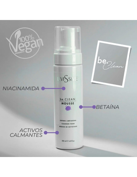 Espuma Limpiadora Levissime Be.Clean Mousse 100Ml