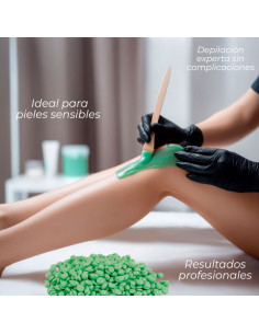 Cera Depilatoria Sibel Perlas Verde 250grs 2