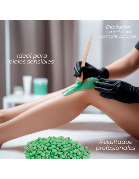 Cera Depilatoria Sibel Perlas Verde 250grs