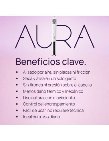 Secador Alisador Profesional Aura 1400W