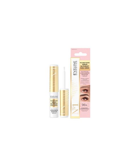 Sérum Estimulante Pestañas y Cejas Eveline Multipeptide Booster 4Ml