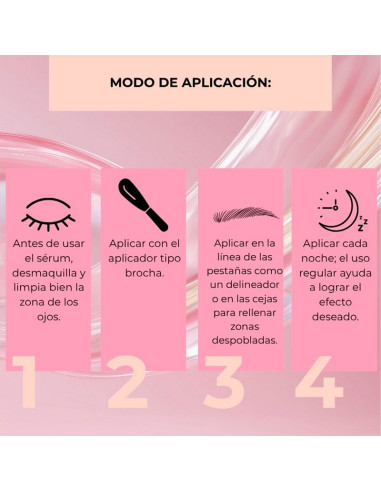 Sérum Estimulante Pestañas y Cejas Eveline Multipeptide Booster 4Ml