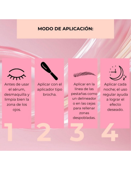 Sérum Estimulante Pestañas y Cejas Eveline Multipeptide Booster 4Ml