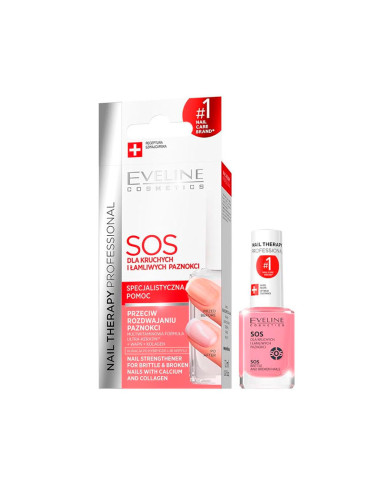 Tratamiento Uñas Frágiles Eveline Nail Therapy Sos 12Ml