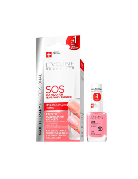 Tratamiento Uñas Frágiles Eveline Nail Therapy Sos 12Ml