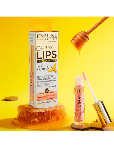 Brillo De Labios Volumen Eveline Oh My Lips Maximizer Bee Venom 4.5Ml