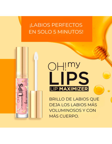Brillo De Labios Volumen Eveline Oh My Lips Maximizer Bee Venom 4.5Ml