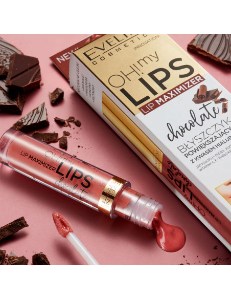 Brillo De Labios Volumen Eveline Oh My Lips Maximizer Chocolate 4.5Ml