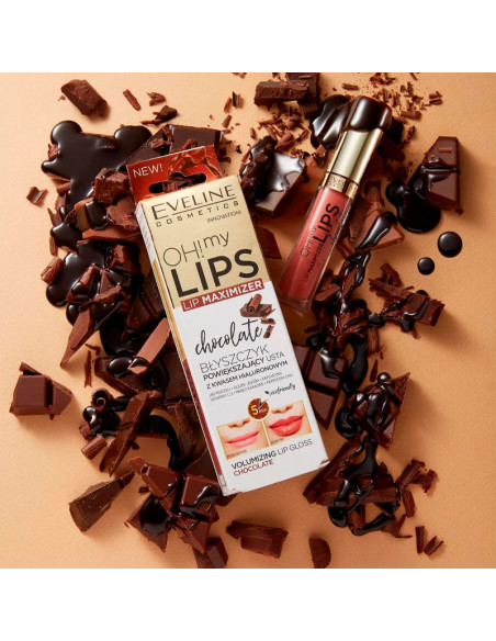 Brillo De Labios Volumen Eveline Oh My Lips Maximizer Chocolate 4.5Ml