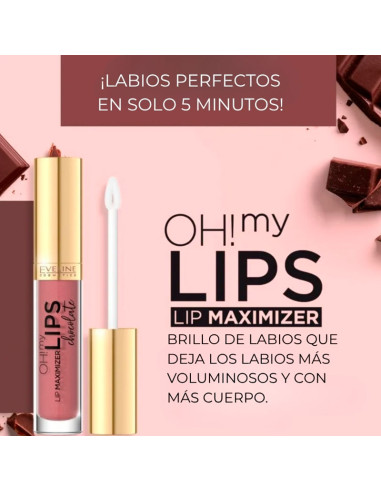 Brillo De Labios Volumen Eveline Oh My Lips Maximizer Chocolate 4.5Ml