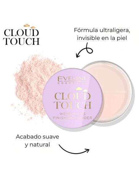 Polvo Fijador Acabado Ligero Eveline Cloud Touch 10Gr