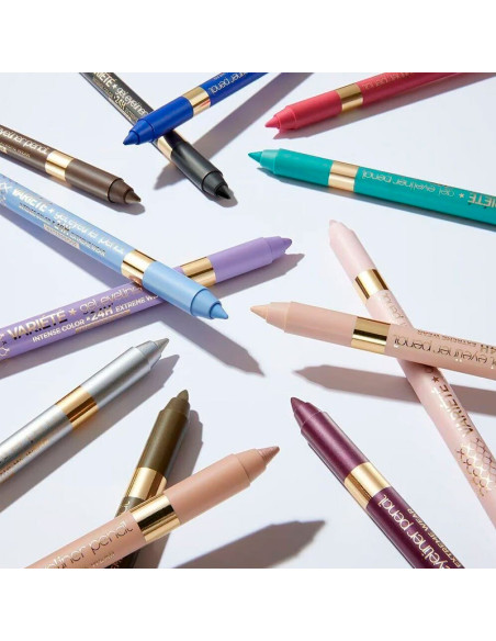 Lápiz Ojos Eyeliner Gel Waterproof Variete Metallic Eveline Nº12 Silver