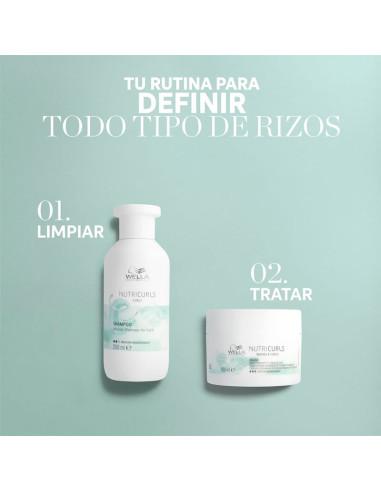 Champú Micelar Rizos Wella Nutricurls 250Ml