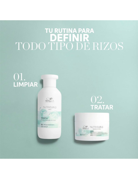Champú Micelar Rizos Wella Nutricurls 250Ml